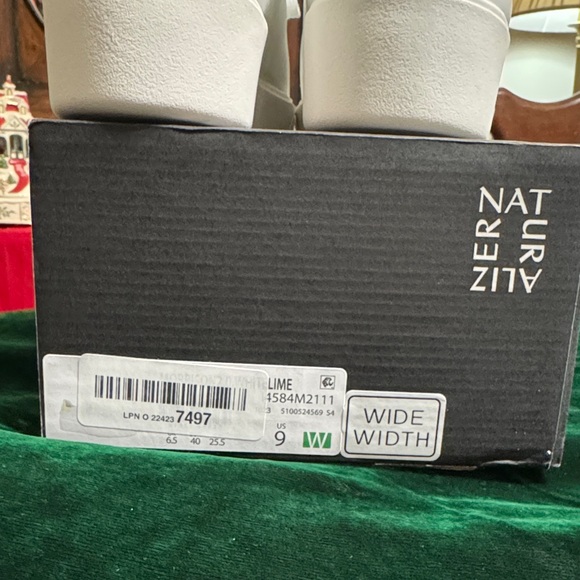 Naturalizer Women's White Sneakers with Yellow Accent - Picture 3 of 11